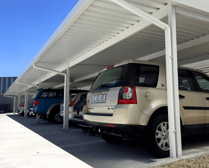 We do car port shading for commercial parking lots 