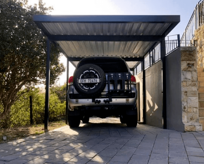 We provide shade solutions such as carports for cars 