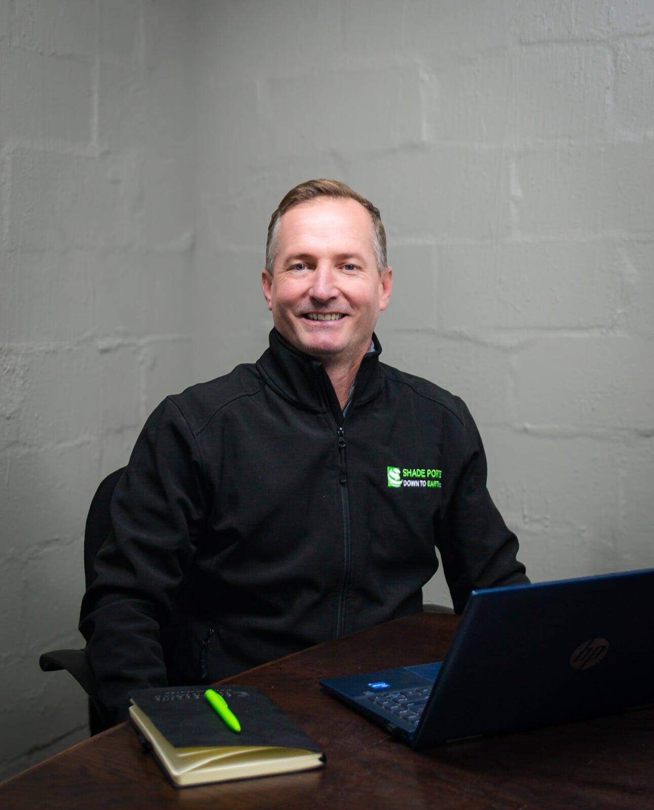 Alton, the owner ensures every shade solutions client is 100% happy at the site inspection
