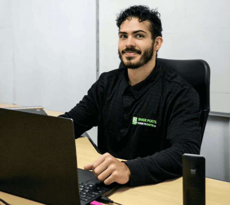 Daniel Erasmus, Sales Consultant at Shade Ports Down to Earth