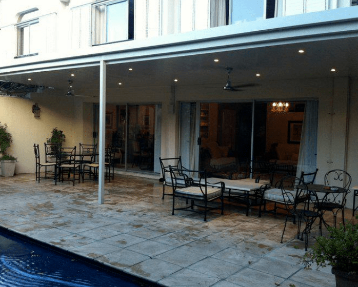 Our installation team installs terrace shade covers home residential properties