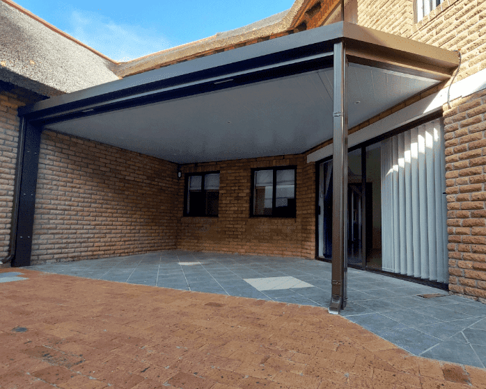 We installed a patio cover for H&R construction in Strand, Cape Town