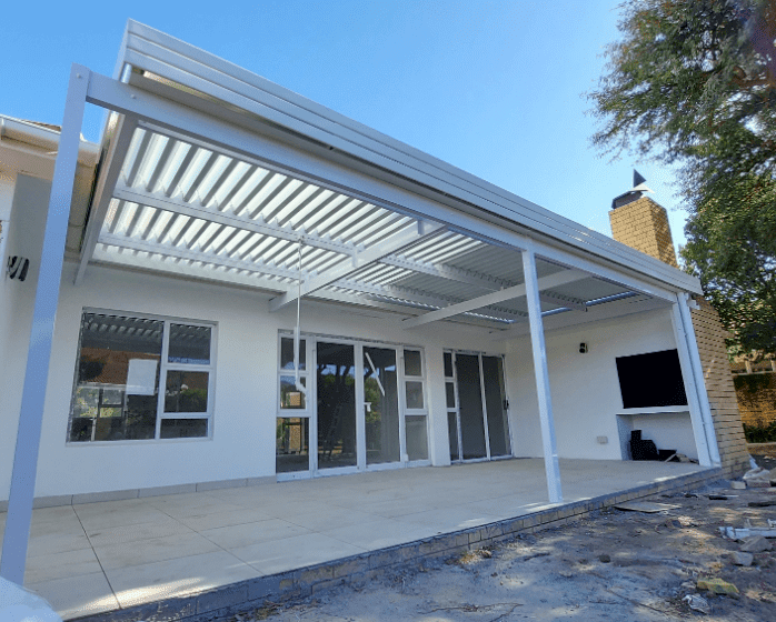 We installed outdoor louvre awnings for the Fair Cape Group in Somerset West