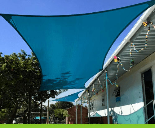 We did a shade sail installation for a school