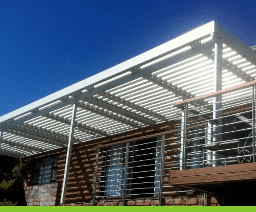 We install louvre patio roof shade solutions in the Western Cape 