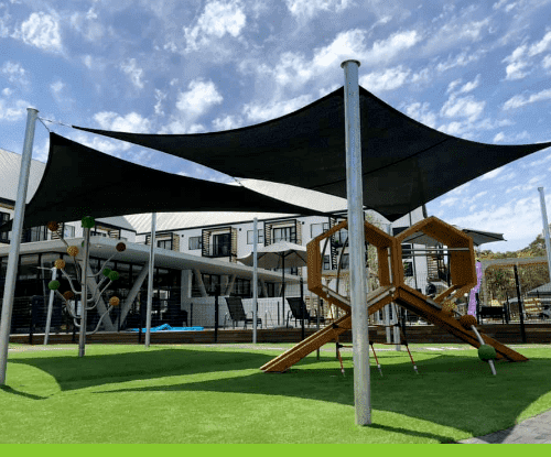 Shaded play area installations 